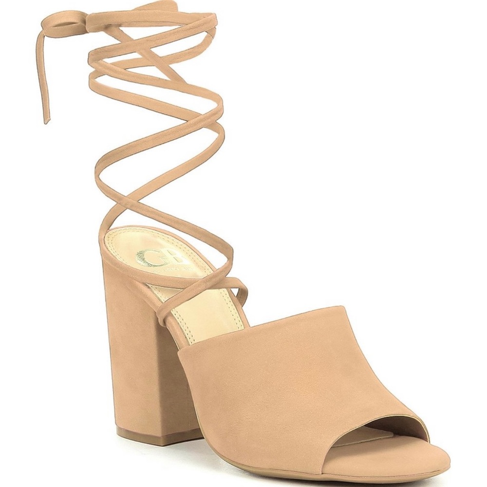 Kat-Kall Ankle Wrap Block Heel Mules - Picture 1 of 4